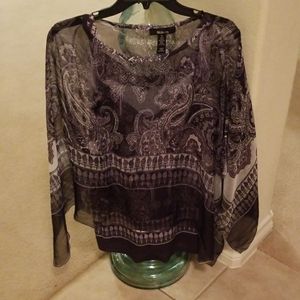 Style & co. Womens size xl pocho handkerchief top